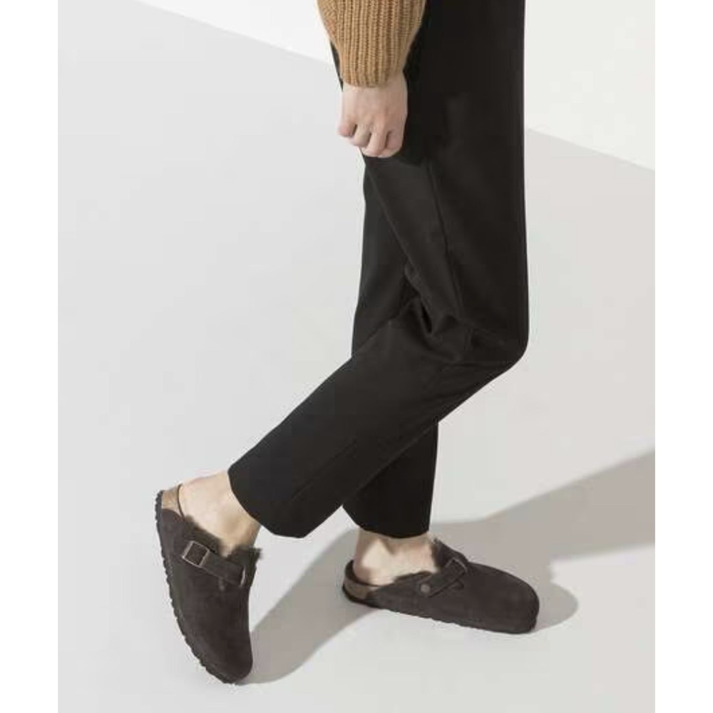 Birkenstock EU 39 M6; W8 Narrow Boston Shearling Suede Leather Clogs‎